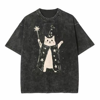 Wizard Cat with Star Wand T-Shirt/Sweatshirt/Hoodie
