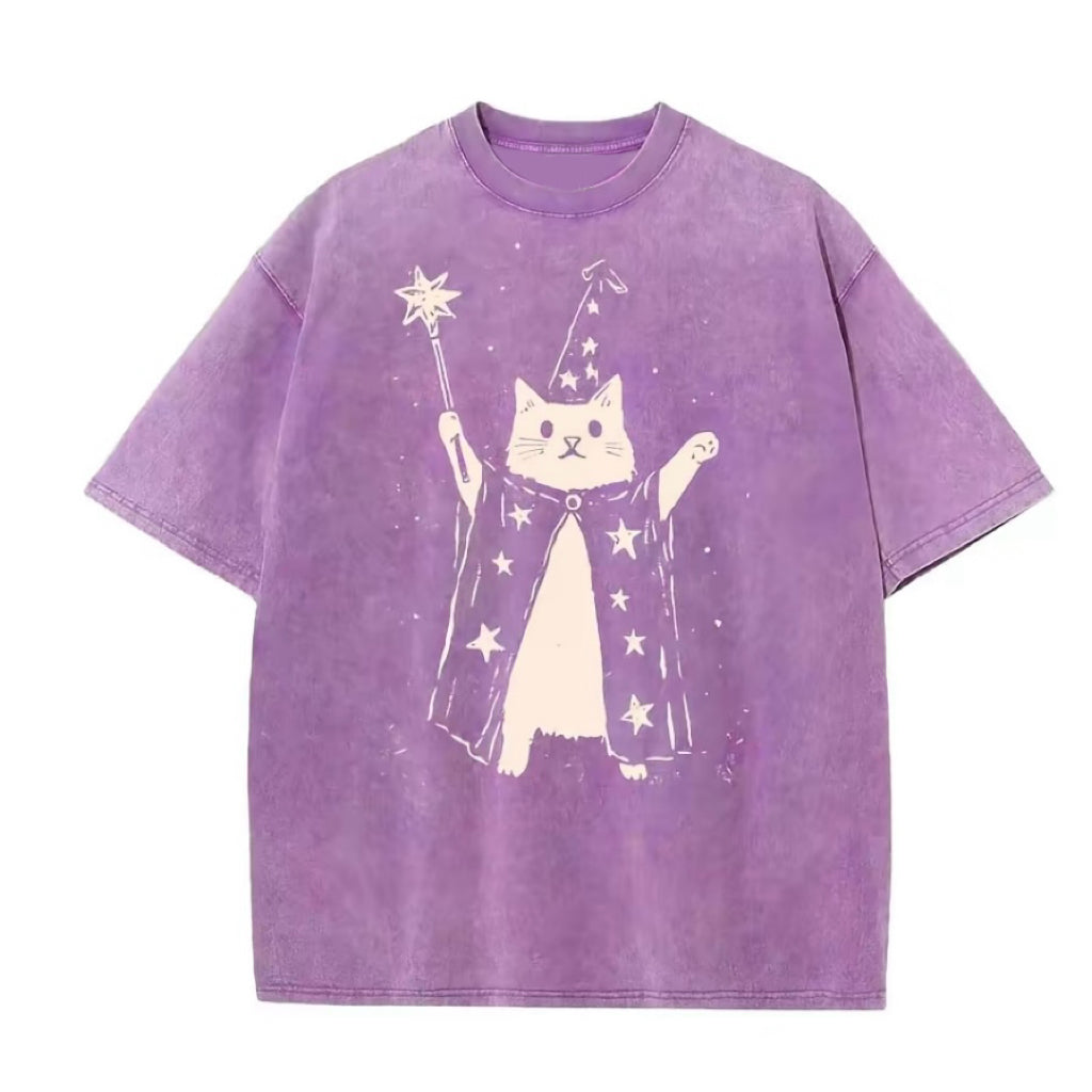 Wizard Cat with Star Wand T-Shirt/Sweatshirt/Hoodie