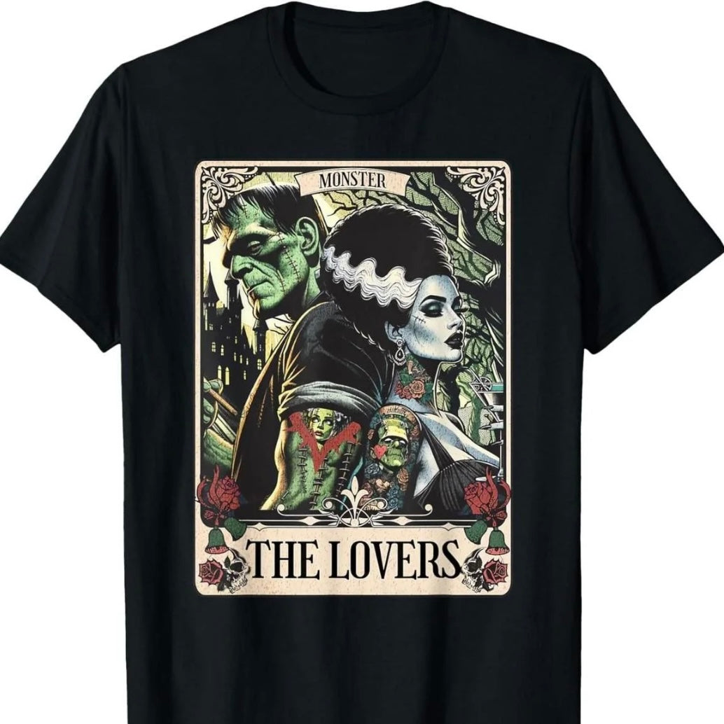 The Monster Frankenstein And Bride The Lovers Tarot Card T-Shirt/Sweatshirt/Hoodie