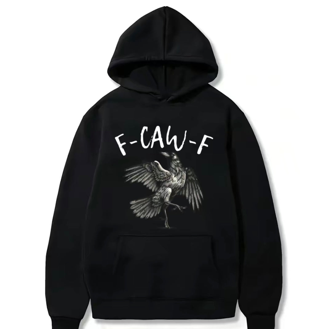 Black Crow F-CAW-F Funny Black Bird Moon Gothic T-Shirt/Sweatshirt/Hoodie
