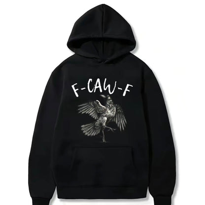 Black Crow F-CAW-F Funny Black Bird Moon Gothic T-Shirt/Sweatshirt/Hoodie