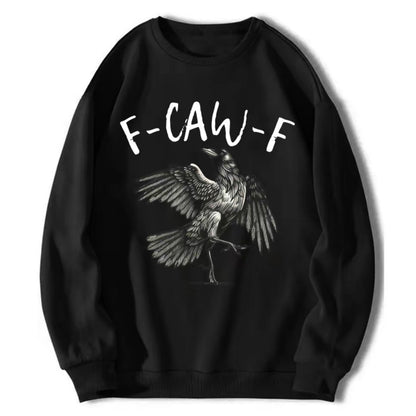 Black Crow F-CAW-F Funny Black Bird Moon Gothic T-Shirt/Sweatshirt/Hoodie