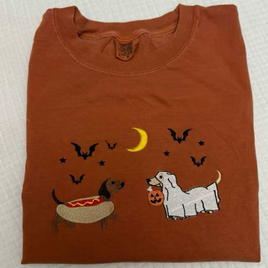 Embroidered Spooky Season Halloween T-Shirt/Sweatshirt/Hoodie