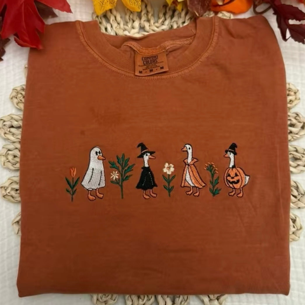 Embroidered Spooky Season Halloween T-Shirt/Sweatshirt/Hoodie