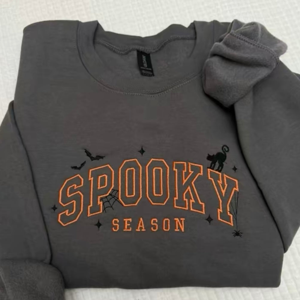 Embroidered Spooky Season Halloween T-Shirt/Sweatshirt/Hoodie