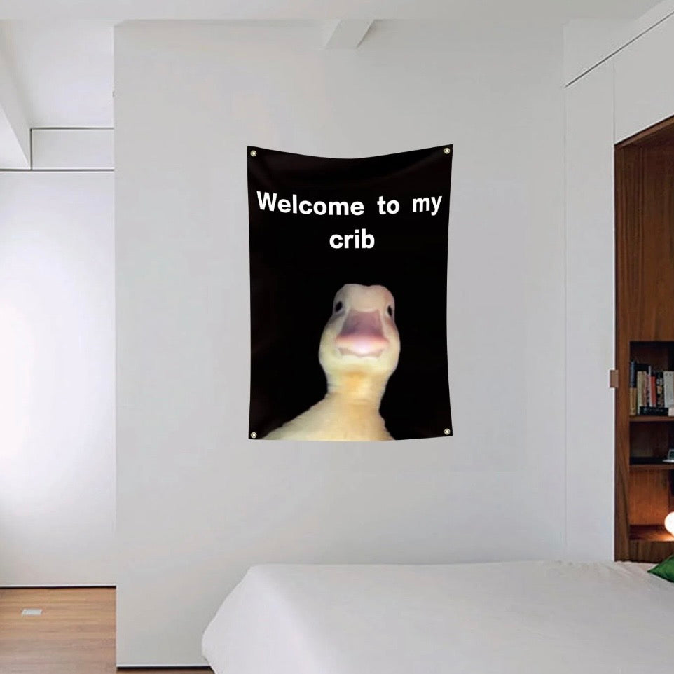 Welcome To My Crib 3x5 Ft Flag