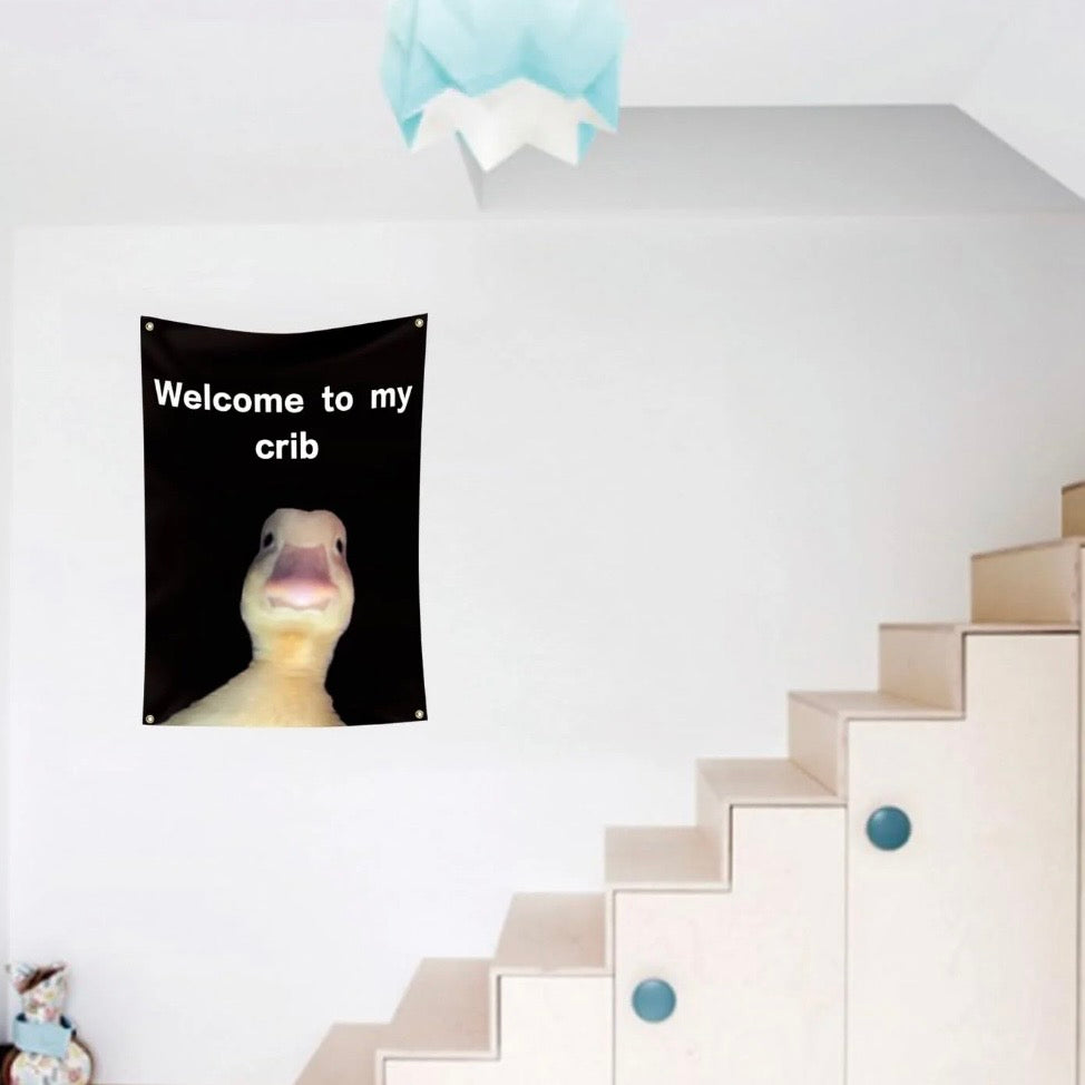 Welcome To My Crib 3x5 Ft Flag