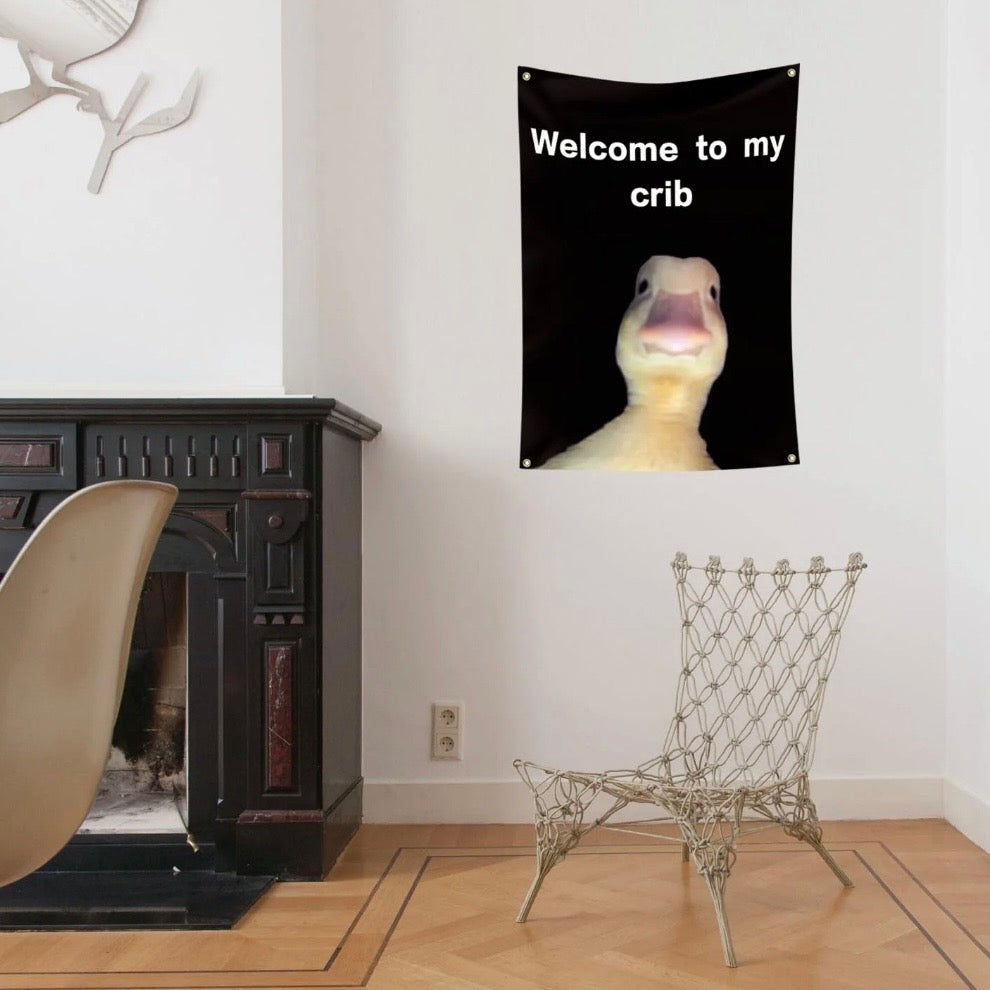 Welcome To My Crib 3x5 Ft Flag