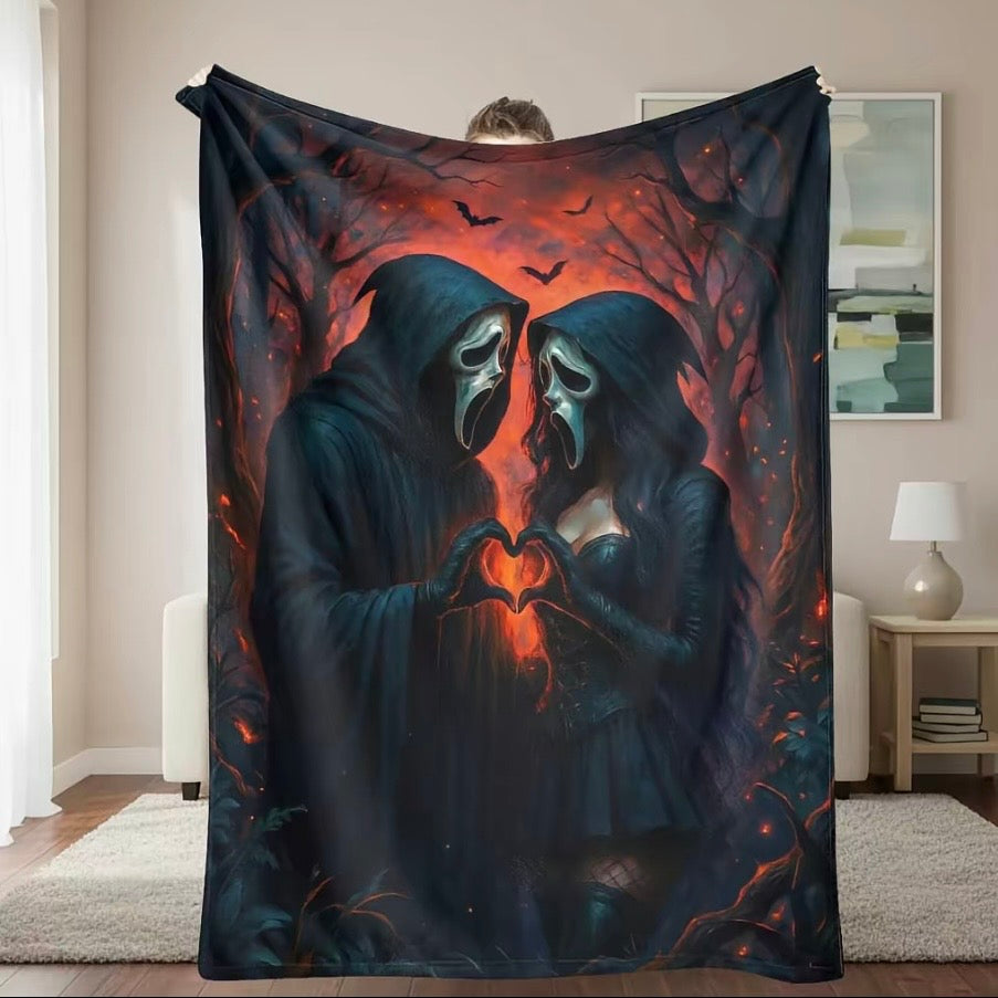 Ghost Face Scream Blanket