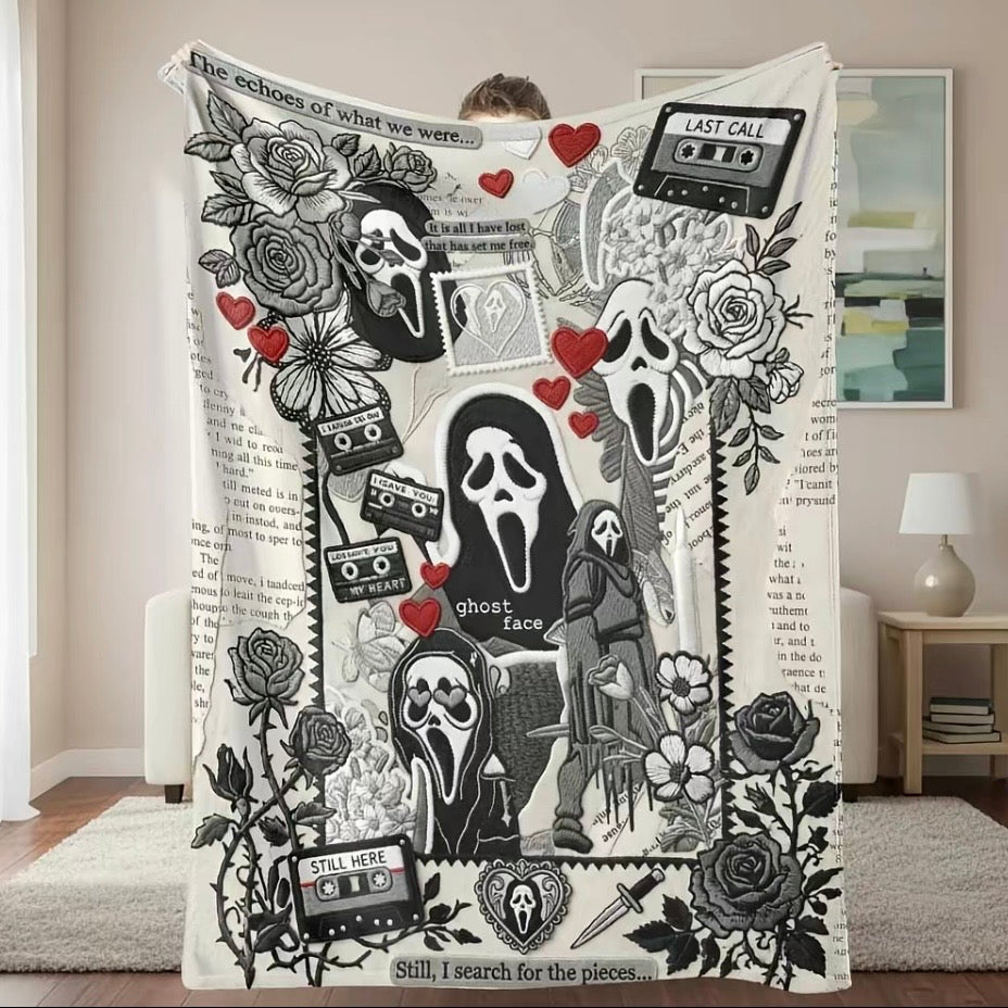 Ghost Face Scream Blanket