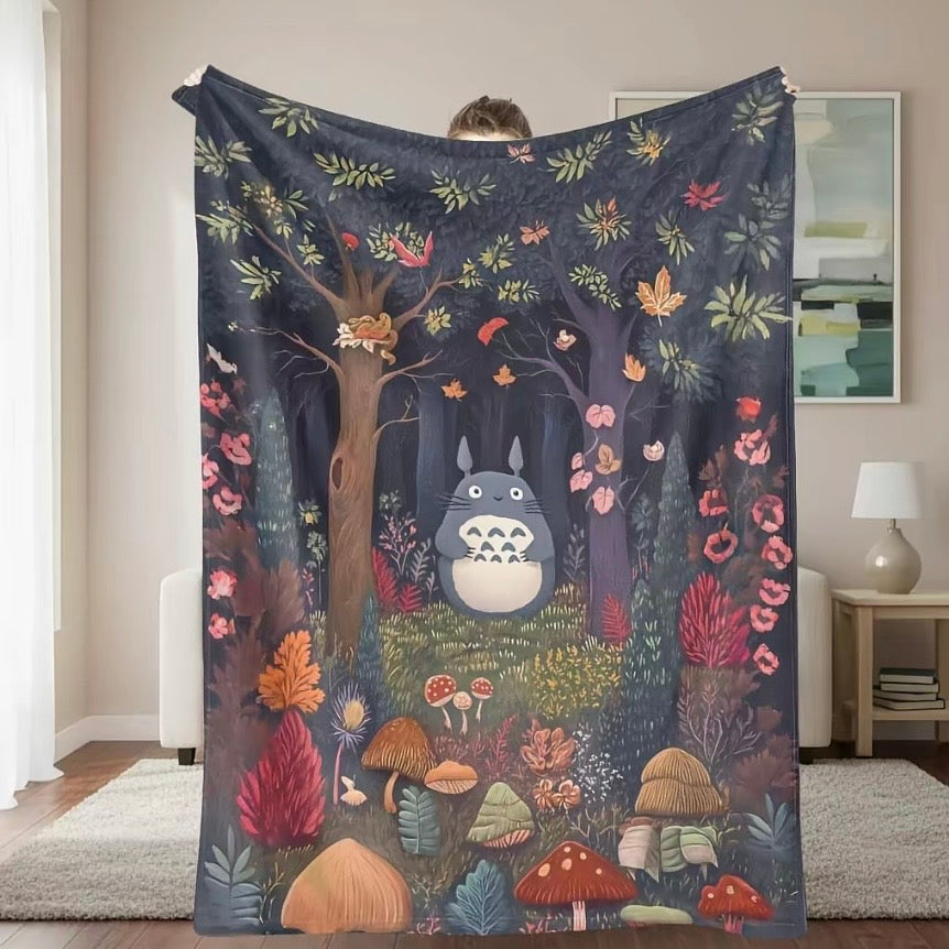 Studio Ghibli Cartoon Blanket