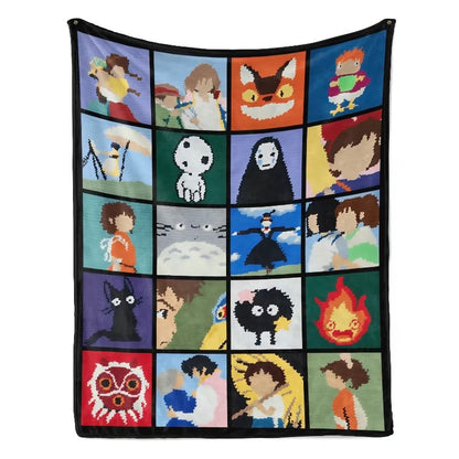 Studio Ghibli Cartoon Blanket