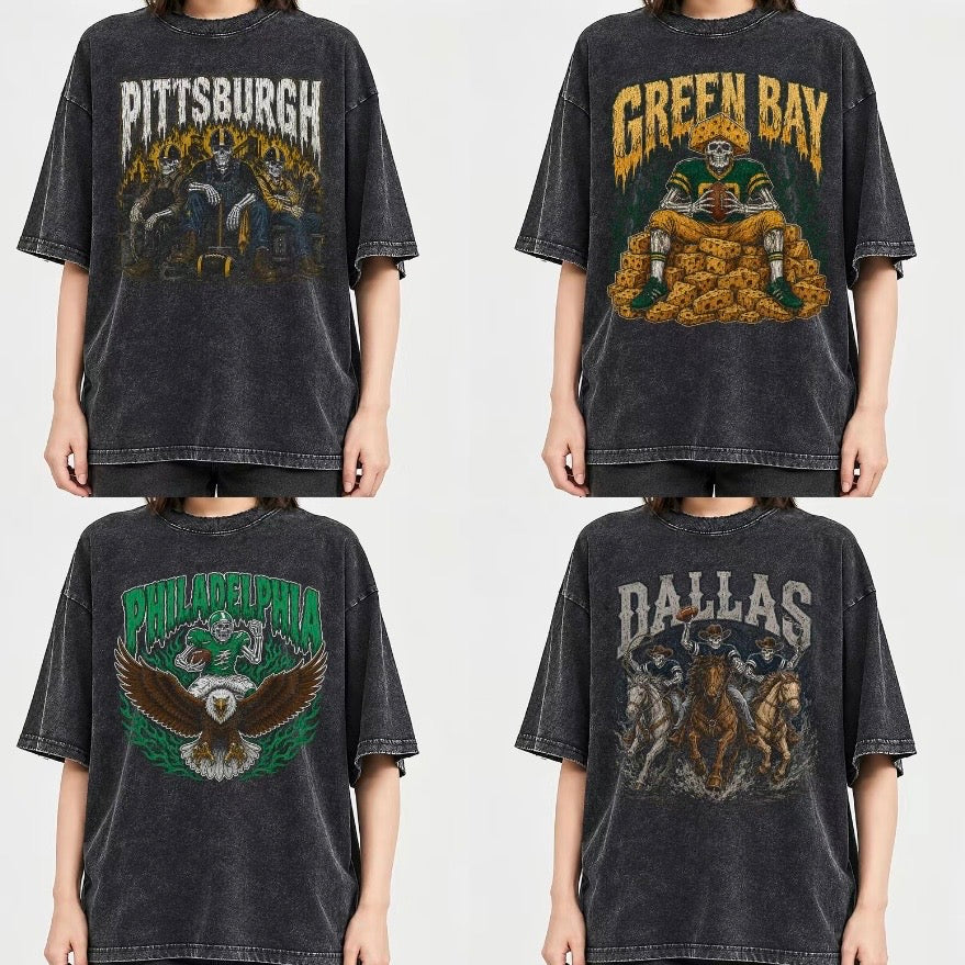 All Teams Football Skull T-Shirt/Sweatshirt/Hoodie