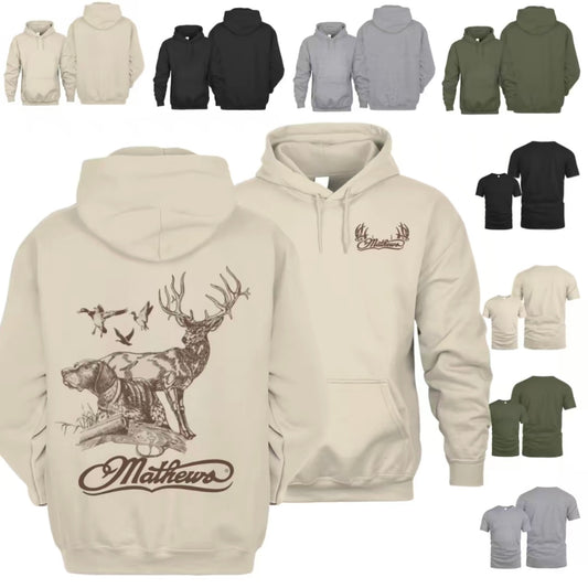 Mathews Hunting Dog Buck T-Shirt/Sweatshirt/Hoodie