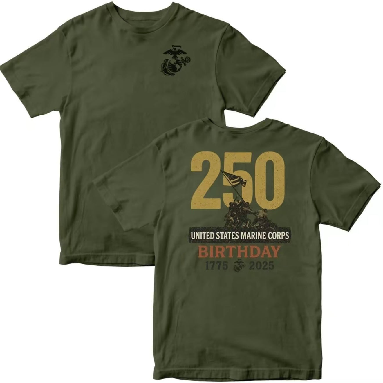 Marines 250th Birthday Anniversary T-Shirt/Sweatshirt/Hoodie
