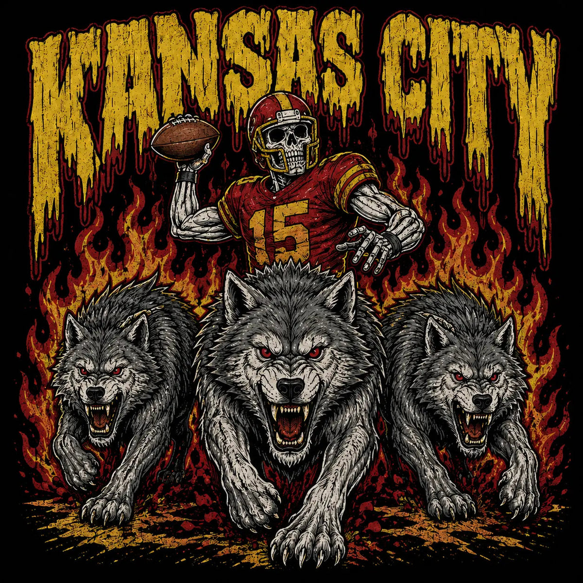All Teams Football Skull T-Shirt/Sweatshirt/Hoodie