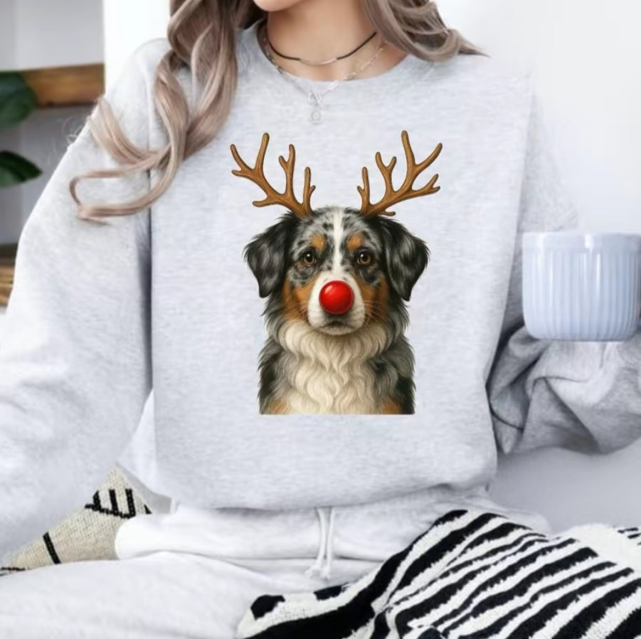 Christmas Reindeer Dog T-Shirt/Sweatshirt/Hoodie