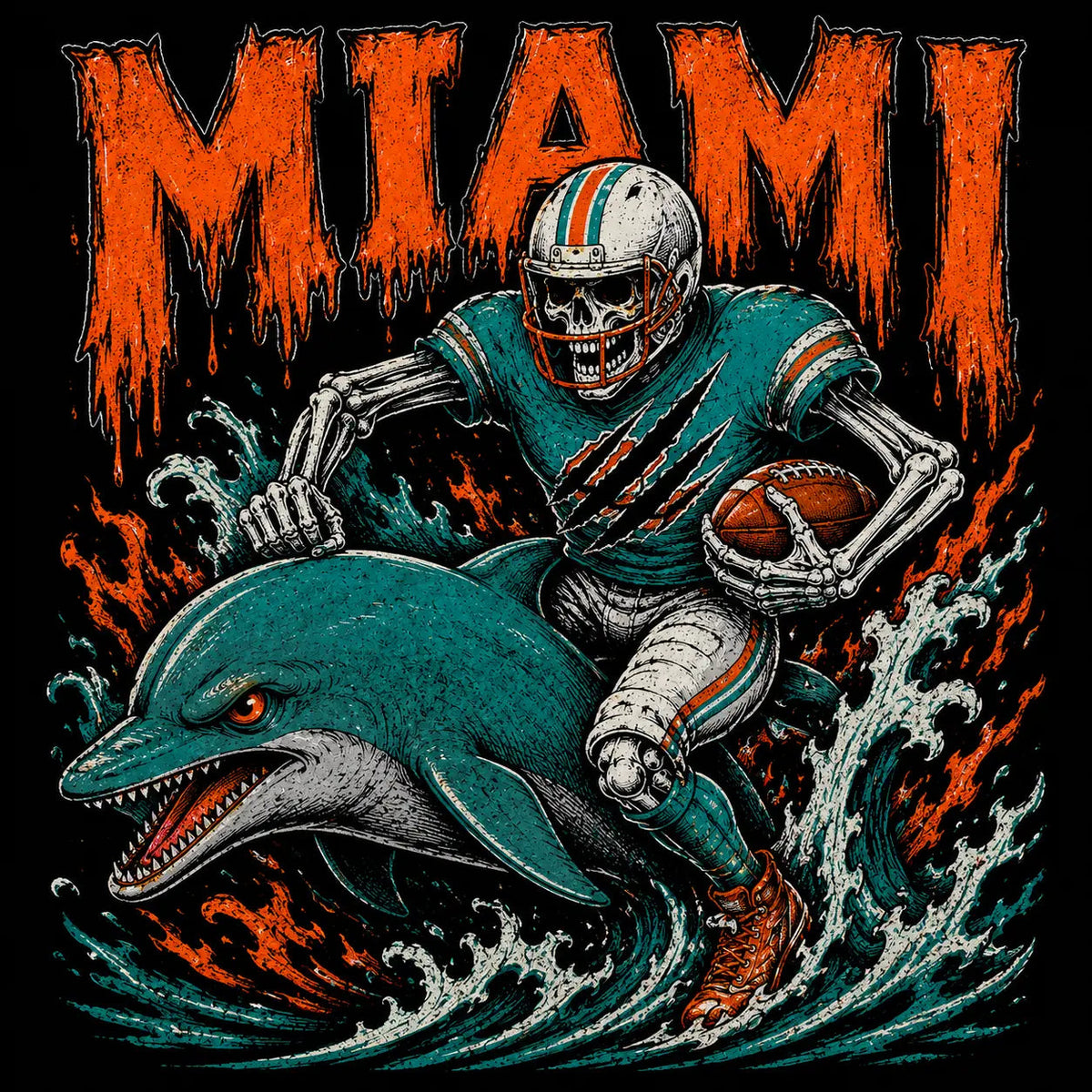 All Teams Football Skull T-Shirt/Sweatshirt/Hoodie
