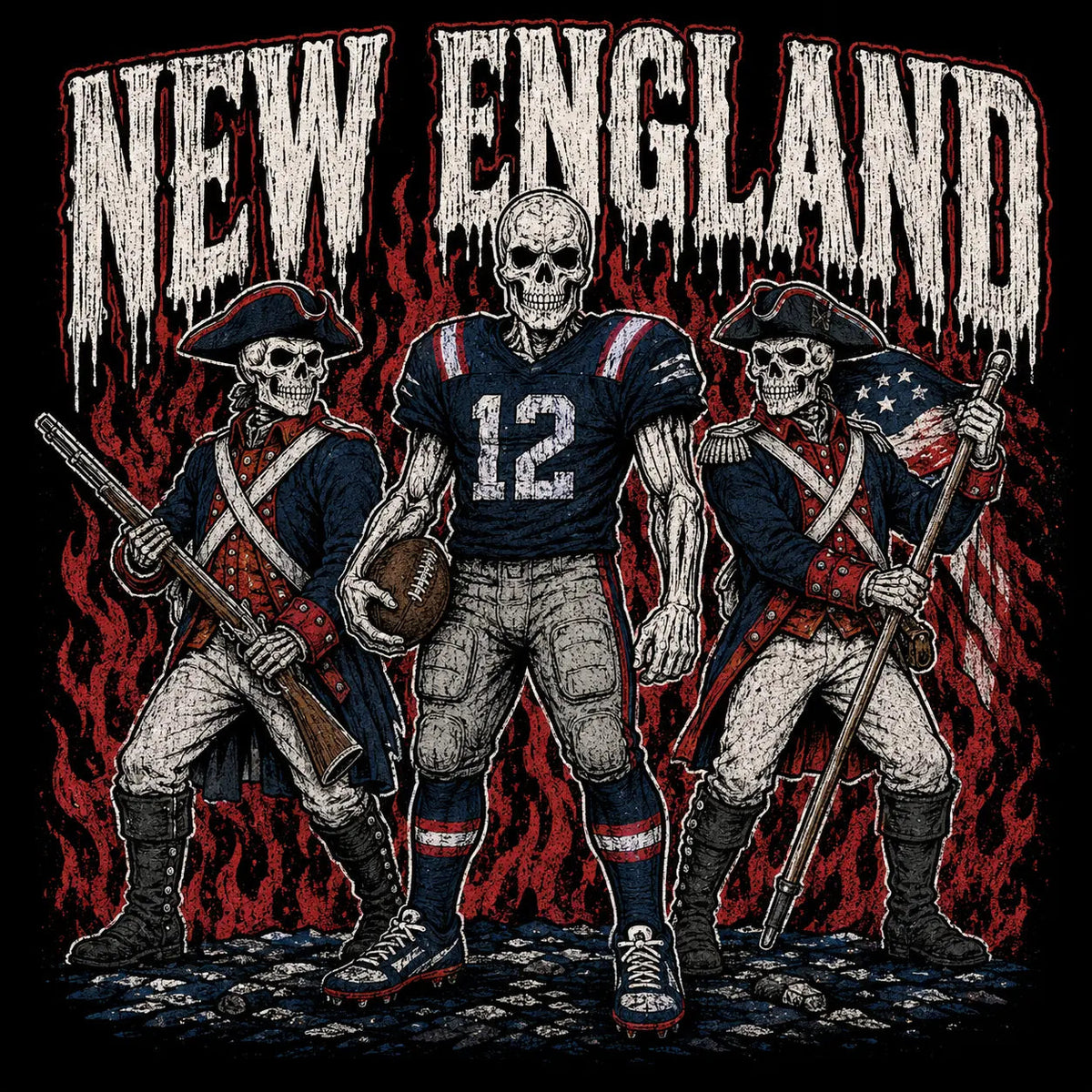 All Teams Football Skull T-Shirt/Sweatshirt/Hoodie