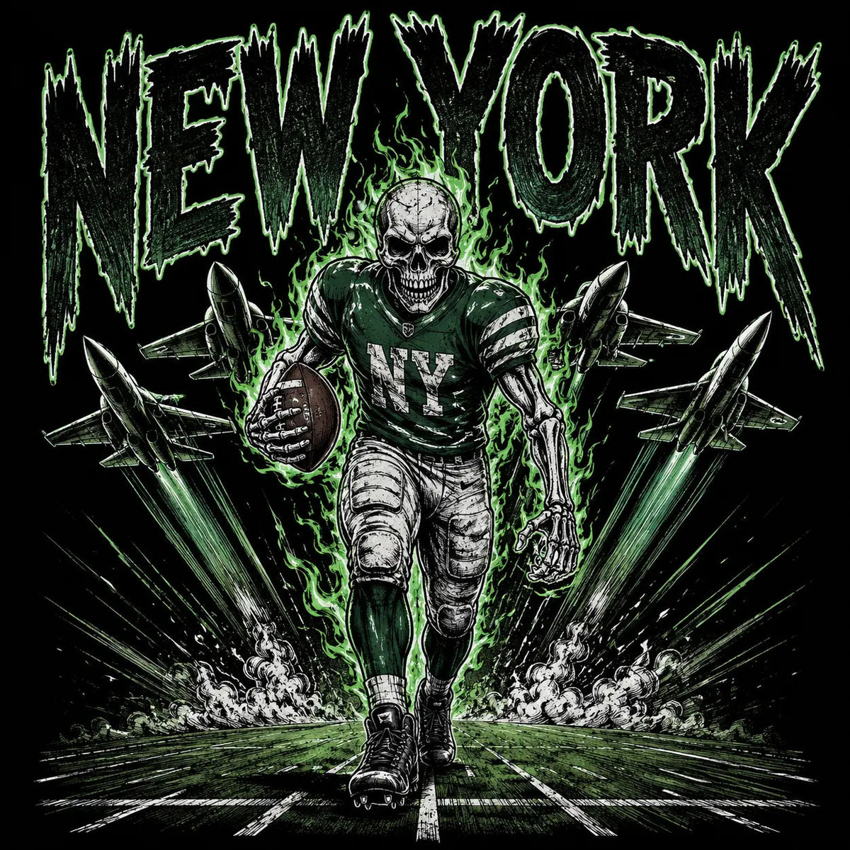 All Teams Football Skull T-Shirt/Sweatshirt/Hoodie