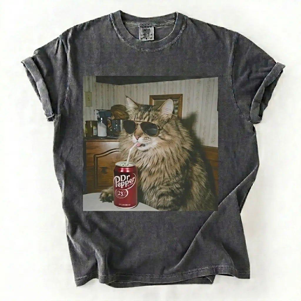 Cat Drinking Soda Meme T-Shirt/Sweatshirt/Hoodie