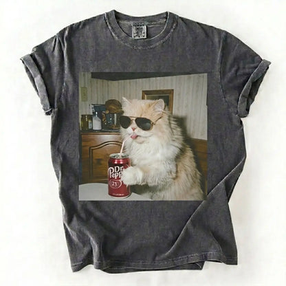 Cat Drinking Soda Meme T-Shirt/Sweatshirt/Hoodie