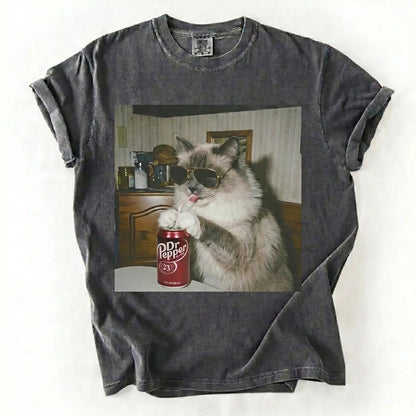 Cat Drinking Soda Meme T-Shirt/Sweatshirt/Hoodie