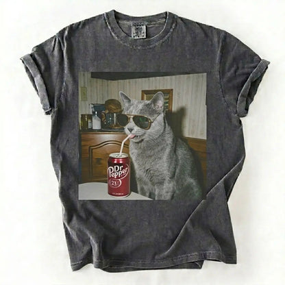 Cat Drinking Soda Meme T-Shirt/Sweatshirt/Hoodie