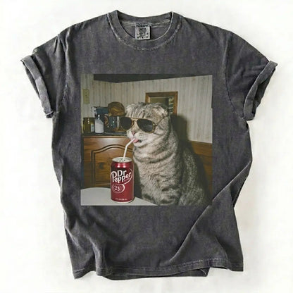 Cat Drinking Soda Meme T-Shirt/Sweatshirt/Hoodie