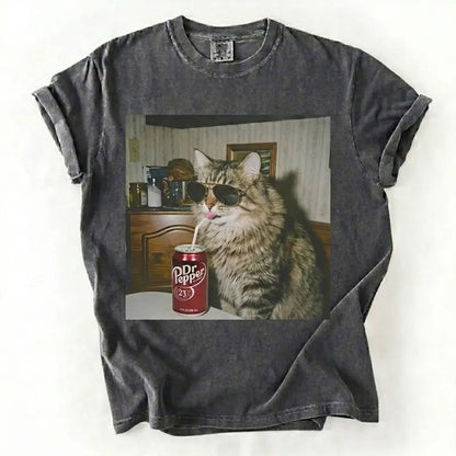 Cat Drinking Soda Meme T-Shirt/Sweatshirt/Hoodie