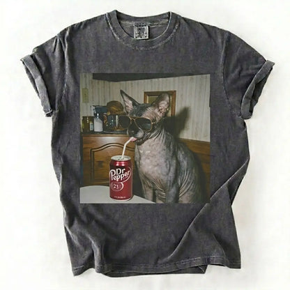Cat Drinking Soda Meme T-Shirt/Sweatshirt/Hoodie