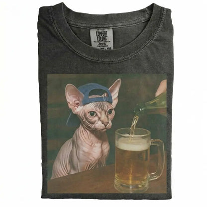 Cat Drinking Beer Meme T-Shirt/Sweatshirt/Hoodie