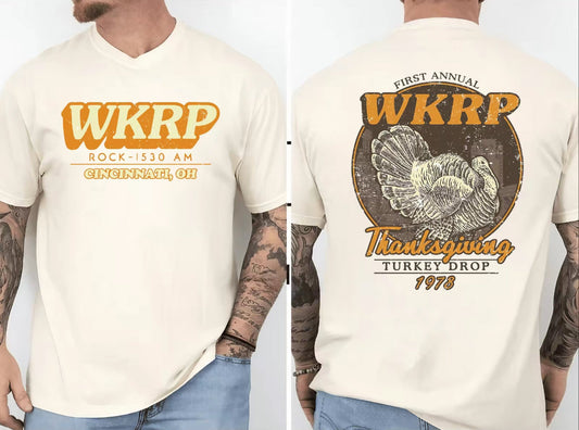 First Annual Thanksgiving Day Turkey WKRP In Cincinnati Movie Retro T-Shirt/Sweatshirt/Hoodie