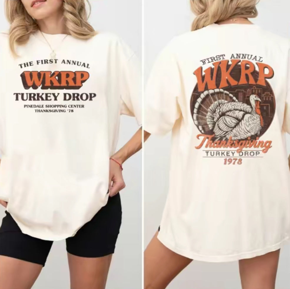 First Annual Thanksgiving Day Turkey WKRP In Cincinnati Movie Retro T-Shirt/Sweatshirt/Hoodie