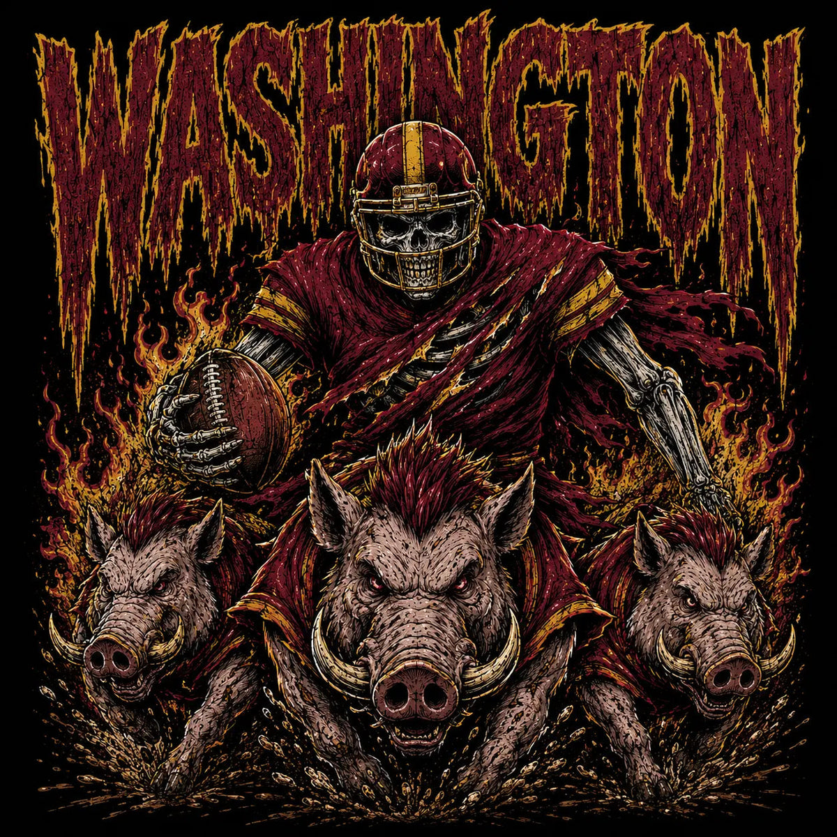 All Teams Football Skull T-Shirt/Sweatshirt/Hoodie
