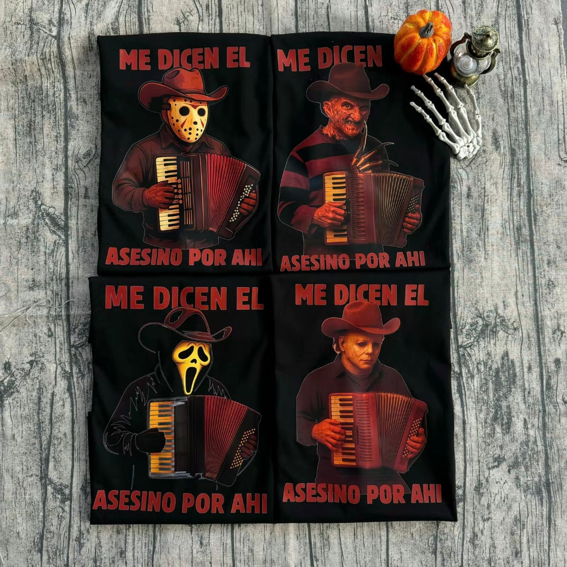 Halloween Killer Villains Accordion T-Shirt/Sweatshirt/Hoodie