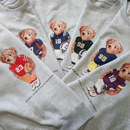 Football Team Bear GraphicT-Shirt/Sweatshirt/Hoodie