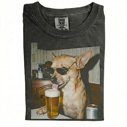 Dog Drinking Beer Meme Gift for Dog Lovers T-Shirt/Sweatshirt/Hoodie