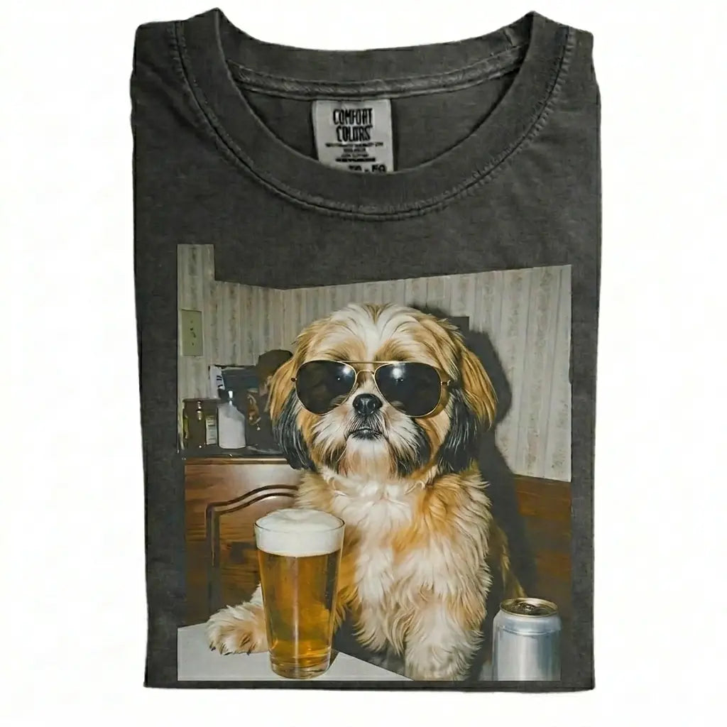 Dog Drinking Beer Meme Gift for Dog Lovers T-Shirt/Sweatshirt/Hoodie