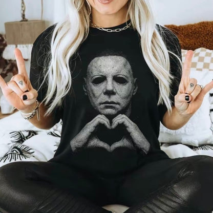 Retro Michael Myers Heart Halloween T-Shirt/Sweatshirt/Hoodie