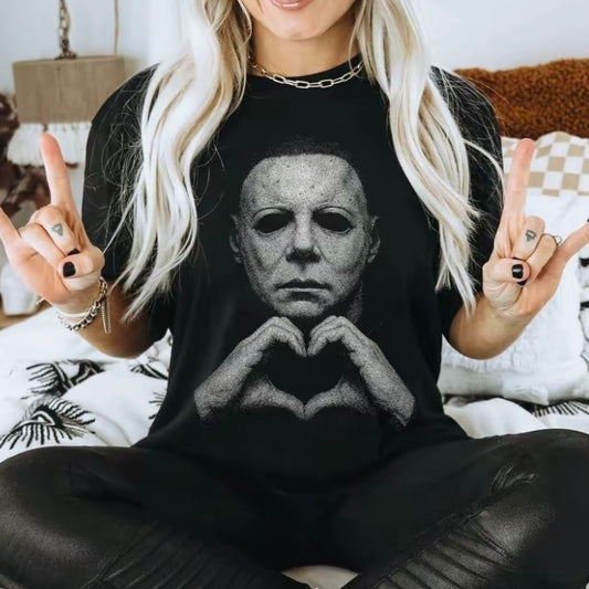 Retro Michael Myers Heart Halloween T-Shirt/Sweatshirt/Hoodie