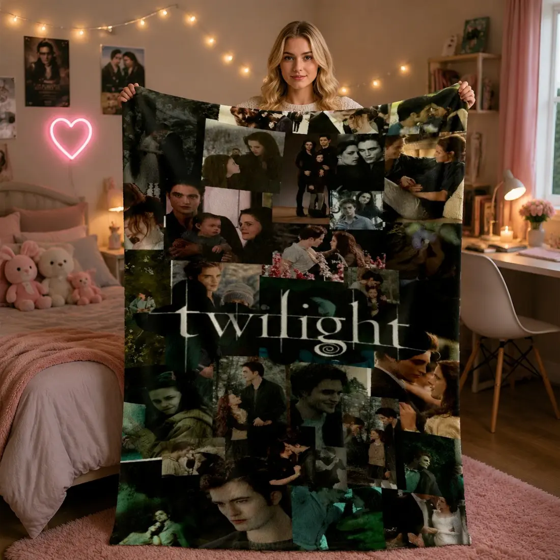 Twilight Edward Bella Couple Blanket