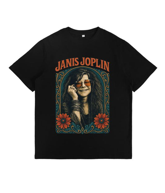 Janis Joplin Floral Frame T-Shirt/Sweatshirt/Hoodie
