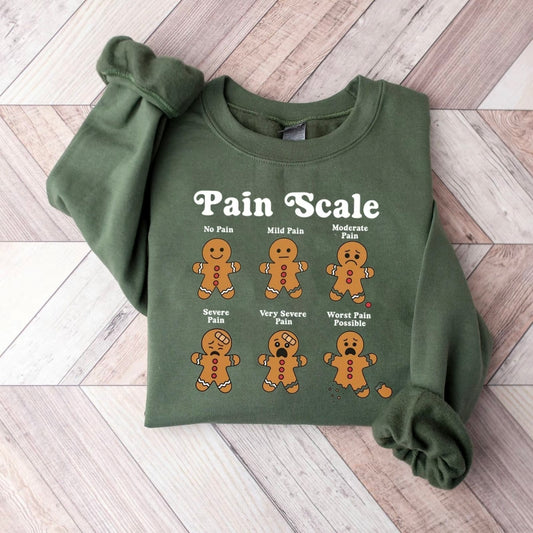 Christmas Nurse Pain Scale T-Shirt/Sweatshirt/Hoodie