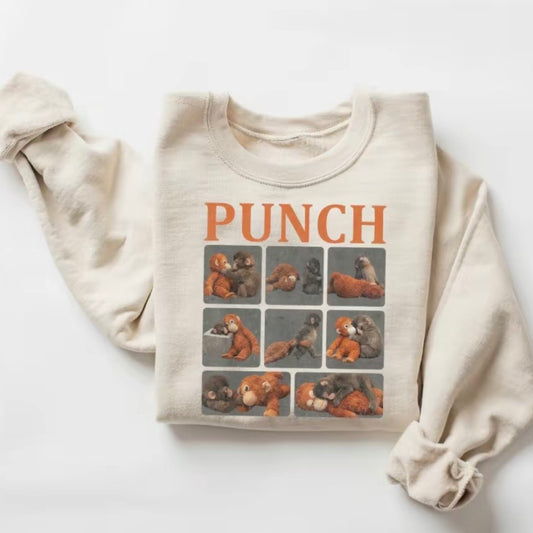 Baby Monkey Punch With Plush Toy T-Shirt/Sweatshirt/Hoodie