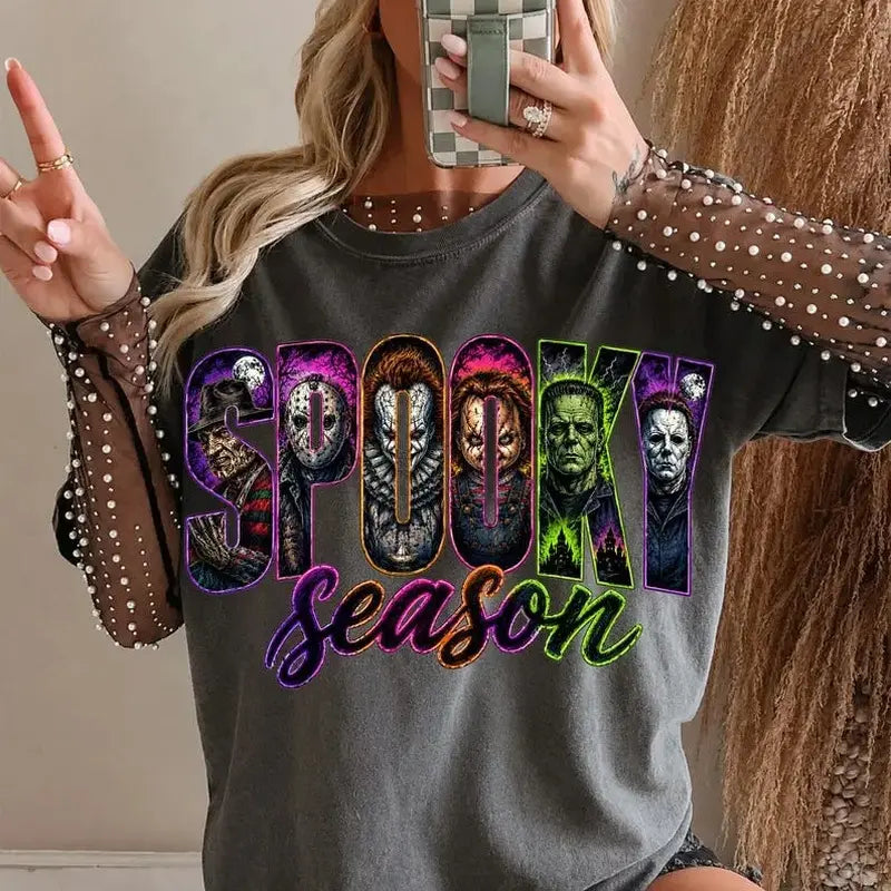 Neon Halloween Spooky Season T-Shirt/Sweatshirt/Hoodie
